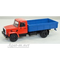 021-АГ Горький-3309 грузовик бортовой, красный/синий